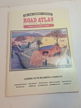 VTG The Old Farmers Almanac 1994 Road Atlas By Rand McNally Collectible Rare